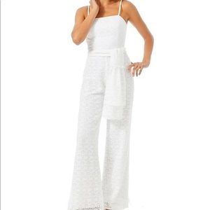 Women’s Lilly Pulitzer Nila white jumpsuit NWT
